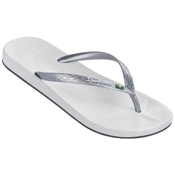 Ipanema Flip Flops Women Anatomica Brilliant Silver White 632870GHX Ireland